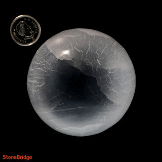 Selenite Sphere - Small #1 - 2 1/4"    from The Rock Space