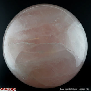 Rose Quartz Sphere U#21 - 4 1/2"    from The Rock Space