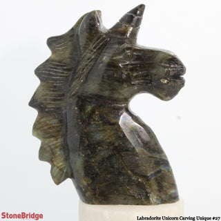 Labradorite Unicorn Carving U#27 - 5 3/4"    from The Rock Space