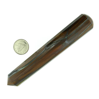 Tiger's Eye Pointed Massage Wand - Large #3 - 4 1/2" to 6"    from The Rock Space