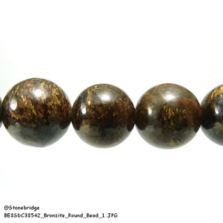 Bronzite - Round Strand 15" - 6mm    from The Rock Space