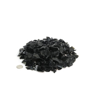 Obsidian Black Chips - 500g from The Rock Space