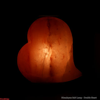 Himalayan Salt Lamp - Double Heart    from The Rock Space