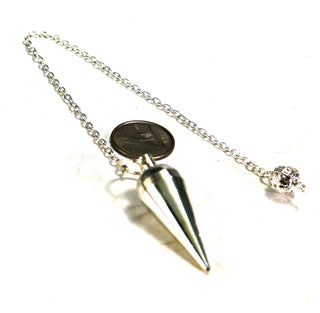 Metal Pendulum Silver Colour Point with chain    from The Rock Space