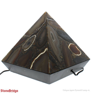 Agate Pyramid Lamp U#2 - 25cm from The Rock Space
