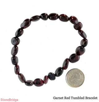 Garnet Red Tumbled Bracelets from The Rock Space