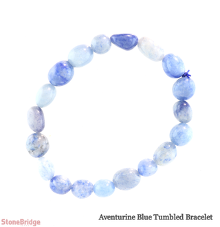 Blue Aventurine Tumbled Bracelets from The Rock Space