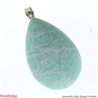 Amazonite Drop Pendant - 34mm x 25mm    from The Rock Space