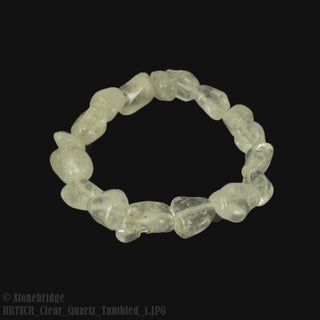 Clear Quartz Tumbled SM Bracelet    from The Rock Space