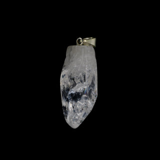 Crackle Quartz Polished Point Pendant    from The Rock Space