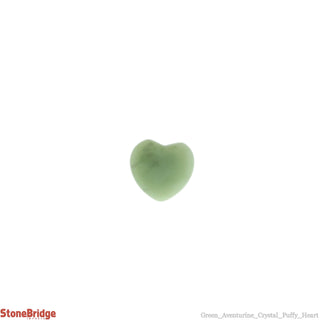 Green Aventurine Heart Pocket #1 - 3/4" to 1''    from The Rock Space