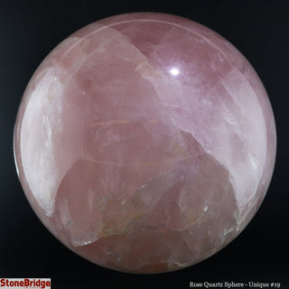 Rose Quartz Sphere U#19 - 4"    from The Rock Space