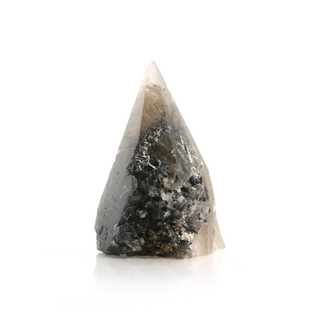 Tourmalinated Quartz Cut Base, Polished Point Tower #3    from The Rock Space