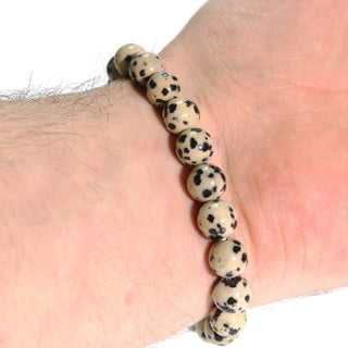 Dalmatian Jasper Round Bracelet - 8mm    from The Rock Space