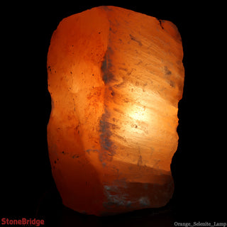 Selenite Orange Lamp - 8" from The Rock Space