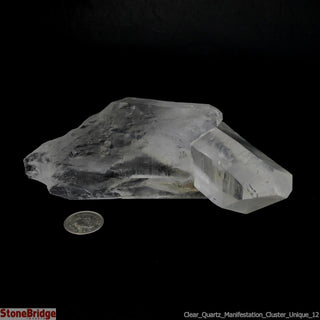 Clear Quartz Manifestation Cluster U#12 - 4 1/2"    from The Rock Space