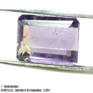 Amethyst Gemstone - Emerald Cut    from Stonebridge Imports