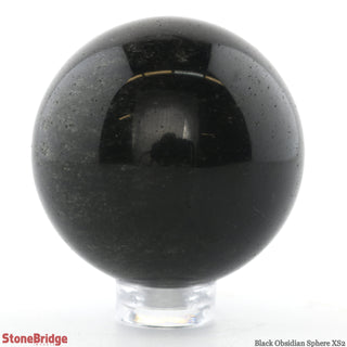 Black Obsidian Sphere - Extra Small #2 - 1 3/4"    from The Rock Space