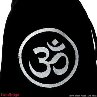 Velvet Black Pouch - Om Print    from Stonebridge Imports