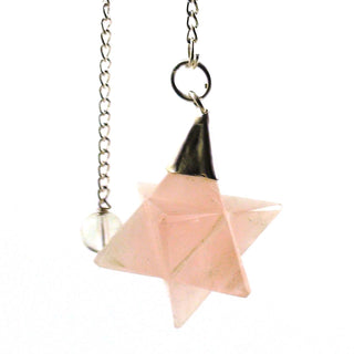 Merkaba Star Pendulum with bead at end of chain    from The Rock Space