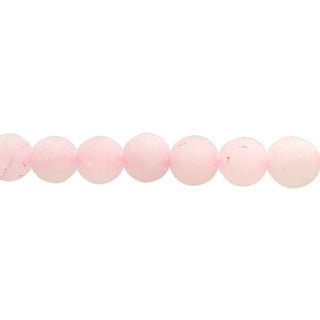 Rose Quartz Matte - Round Strand 15" - 6mm    from The Rock Space