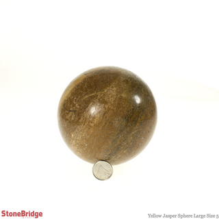 Yellow Jasper Sphere - Large #5 - 3 1/2"    from The Rock Space