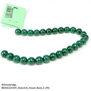 Malachite - Round Strand 7" - 6mm    from The Rock Space