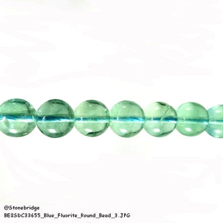 Blue Fluorite Bead Strand