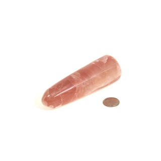Calcite Rose Rounded Massage Wand - Jumbo #1 - 3" to 4 1/2"    from Stonebridge Imports