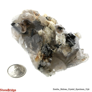 Aegirine with Orthoclase on Quartz/ Zomba Malosa U#36    from The Rock Space