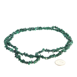 Malachite Chip Strands - 3mm to 10mm    from Stonebridge Imports