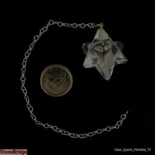 Clear Quartz Merkaba Pendulum - Type 2    from The Rock Space