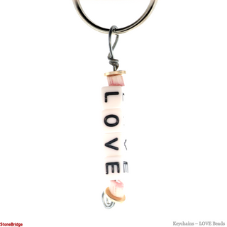 Keychain ��� Beads L.O.V.E.    from Stonebridge Imports