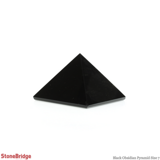 Black Obsidian Pyramid #7 - 2 3/4" to 3" Wide    from The Rock Space