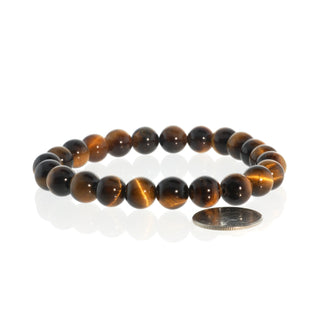 Gold Tiger's Eye Bead Bracelet from The Rock Space