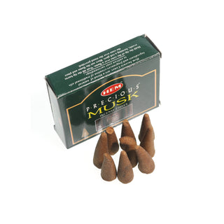 Precious Musk Hem Incense Cones - 10 Pack    from The Rock Space