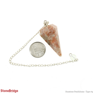 Sunstone Pendulum 6 Facets & Bead from The Rock Space