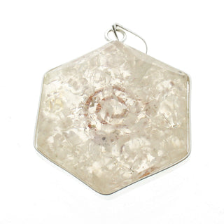 Clear Quartz Hexagon Orgone Pendant    from The Rock Space