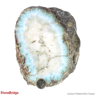 Larimar Polished Slice Unique    from The Rock Space