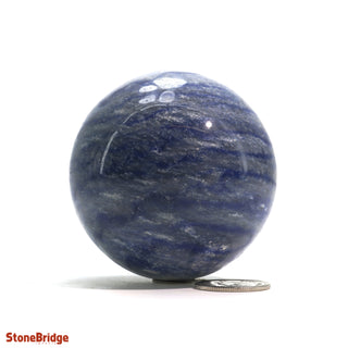 Blue Aventurine Sphere - Extra Small #2 - 1 3/4"    from The Rock Space