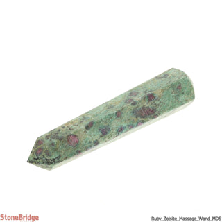 Ruby Zoisite Pointed Massage Wand - Medium #3 - 4" to 5"    from Stonebridge Imports