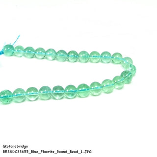 Blue Fluorite - Round Strand 7" - 4mm    from Stonebridge Imports