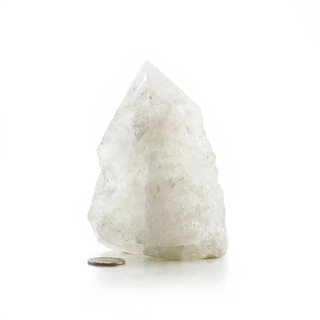 White Quartz Cut Base, Polished Point Tower #5    from The Rock Space