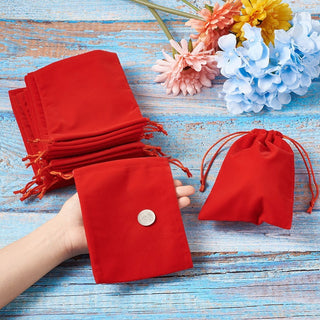 Velvet Red Jewelry Bags    from Stonebridge Imports