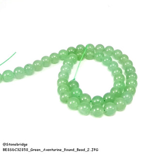 Green Aventurine Round Strand 15" - 4mm    from Stonebridge Imports