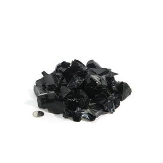 Obsidian Black Chips - 500g from The Rock Space