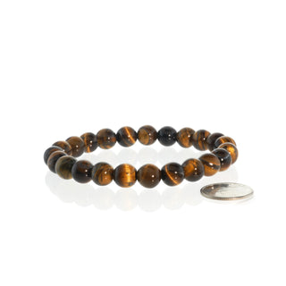 Gold Tiger's Eye Bead Bracelet    from The Rock Space