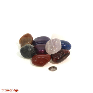 Mixed Tumbled Stones (CONTAINS DYED AGATE) from The Rock Space