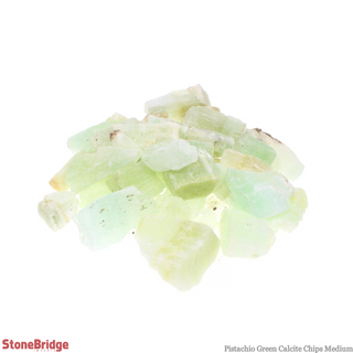 Calcite Pistachio Green Chips - Medium    from The Rock Space