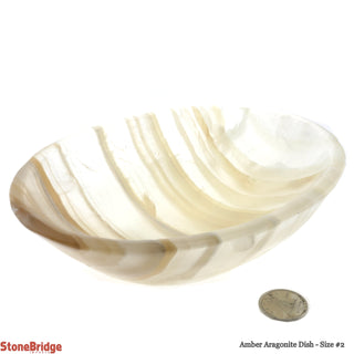 Amber Aragonite Dish #2 from The Rock Space